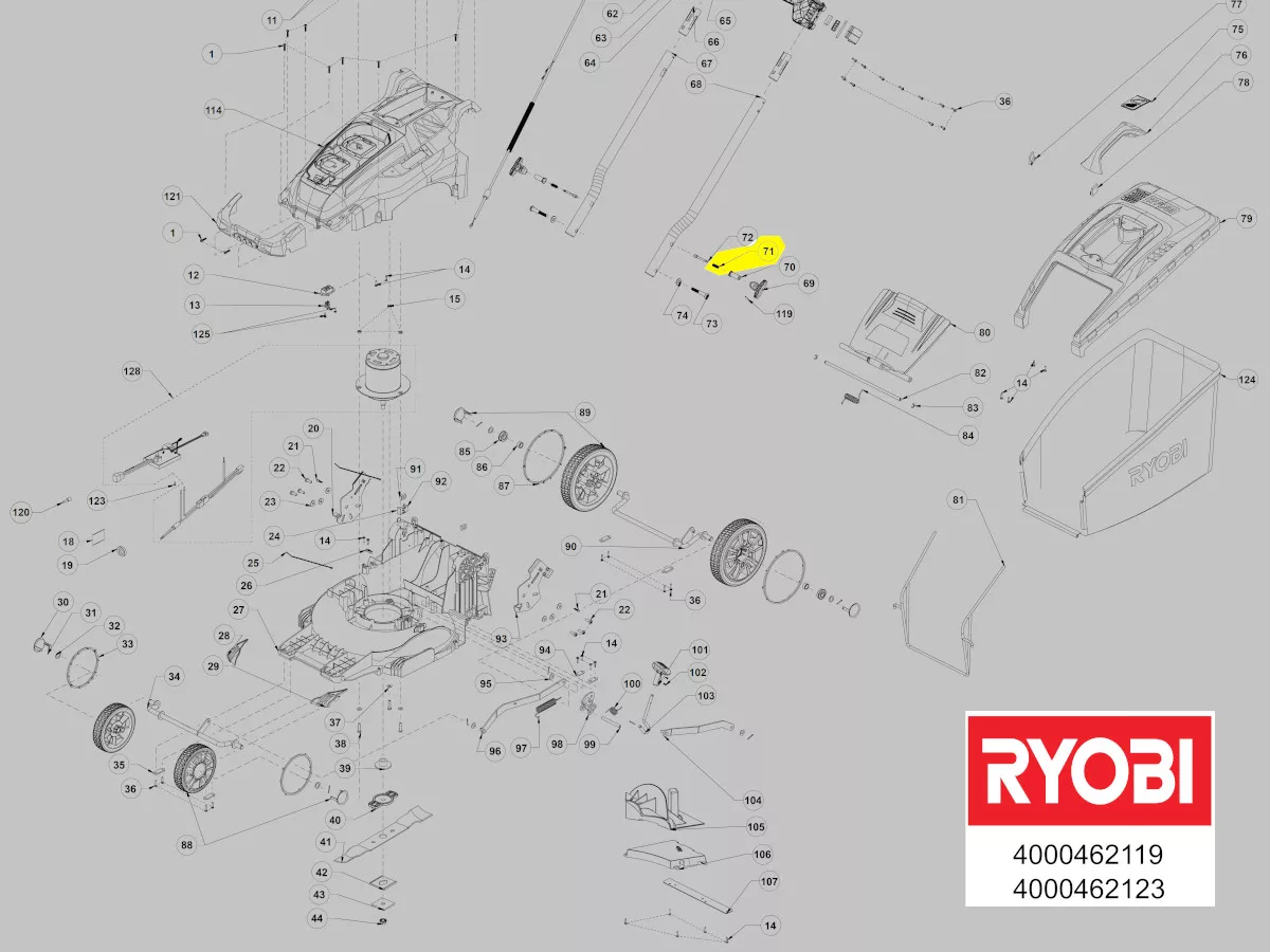 ressort réf. 5131033550 Ryobi